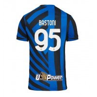 Camisa de Futebol Inter Milan Alessandro Bastoni #95 Equipamento Principal 2024-25 Manga Curta